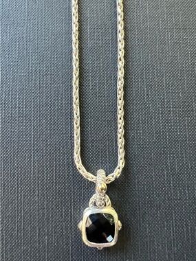 Effy Cushion Cut Onyx Pendant Necklace